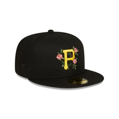 Pittsburgh Pirates Gorra | New Era MLB Bloom 59fifty Fitted Cap Mexico - Negros